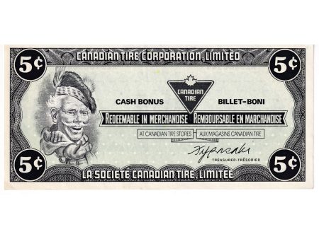 S7-B-AZ 1985 Canadian Tire Coupon 5 Cents Almost Uncirculated Cheap