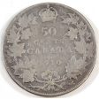 1910 Edwardian Leaves Canada 50-cents Good (G-4) Online Sale