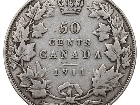 1911 Canada 50-cents VG-F (VG-10) $ For Cheap