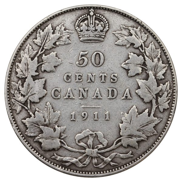 1911 Canada 50-cents VG-F (VG-10) $ For Cheap