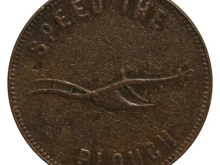 PE-5B1 (1860) PEI Speed the Plough, Success to the Fisheries Token Very Fine (VF-20) Discount