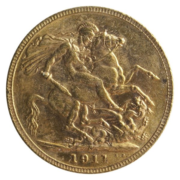 1911C Canada Gold Sovereign ICCS Certified AU-55 Sale