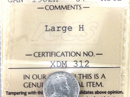 1902H Large H Canada 5-cents ICCS Certified MS-62 Supply