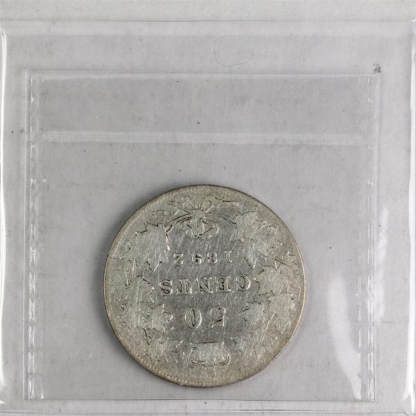 1892 Obv. 4 Canada 50-cents ICCS Certified G-6 Sale