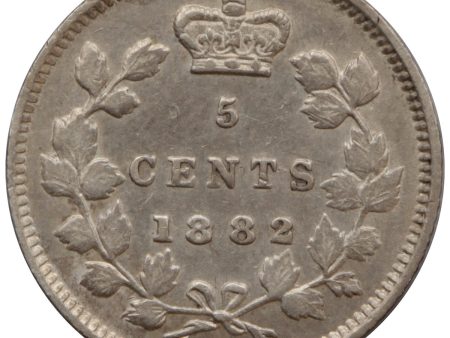 1882H Canada 5-cents EF-AU (EF-45) $ on Sale