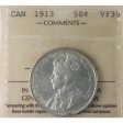 1913 Canada 50-cents ICCS Certified VF-30 For Discount