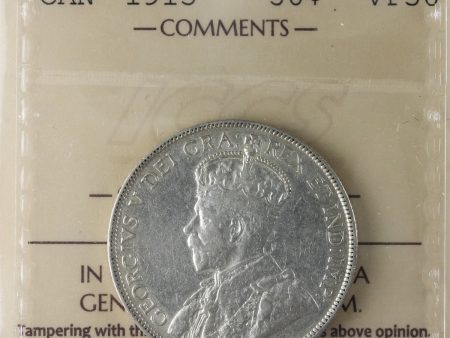 1913 Canada 50-cents ICCS Certified VF-30 For Discount