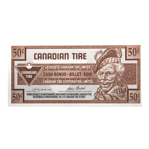 S17-Ea-*0 Replacement 1992 Canadian Tire Coupon 50 Cents Uncirculated Cheap