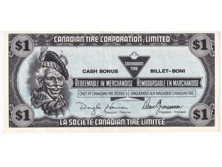 S10-F-Q 1989 Canadian Tire Coupon $1.00 Almost Extra Fine Hot on Sale