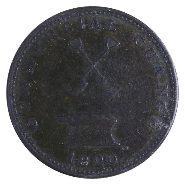 UC-9A1 1820 Upper Canada Commercial Change Half Penny Token ICCS Certified VF-30 Online now