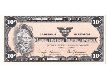 S8-C-BY2 Black C 1985 Canadian Tire Coupon 10 Cents Almost Uncirculated For Discount