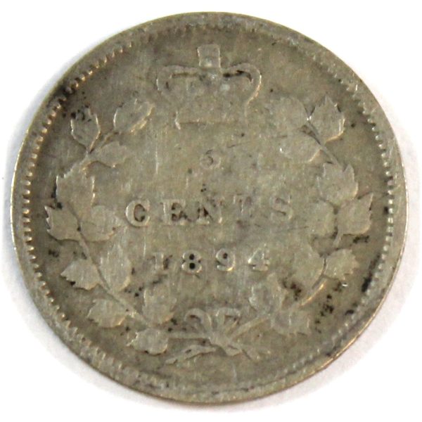 1894 Canada 5-cents G-VG (G-6) Hot on Sale