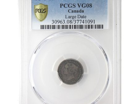 1875H Large Date Canada 5-cents PCGS Certified VG-8 on Sale