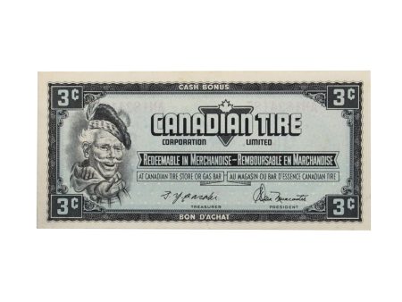 S4-A-AN 1974 Canadian Tire Coupon 3 Cents EF-AU For Discount