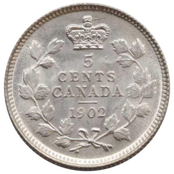 1902 Canada 5-cents Gem Brilliant Uncirculated (MS-65) $ Online now