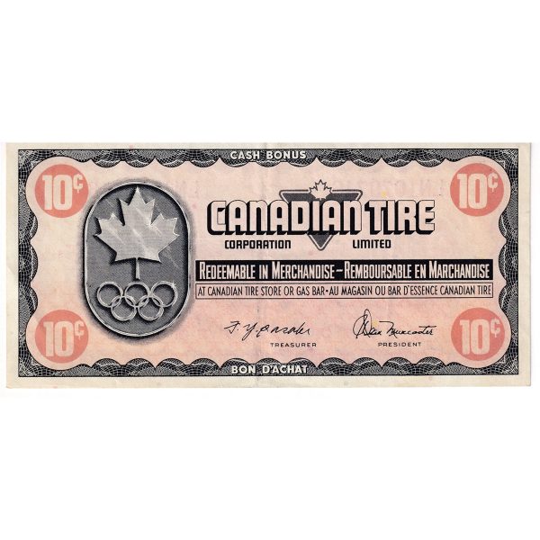 S5-C-LN 1976 Canadian Tire Coupon 10 Cents VF-EF Online now