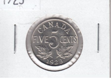 1923 Canada 5-cents UNC+ (MS-62) $ Discount