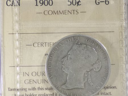 1900 Canada 50-cents ICCS Certified G-6 Sale