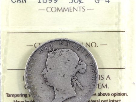 1899 Canada 50-cents ICCS Certified G-4 For Sale