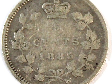 1885 Large 5 Canada 5-cents G-VG (G-6) Online now