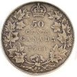 1914 Canada 50-cents Very Good (VG-8) For Cheap