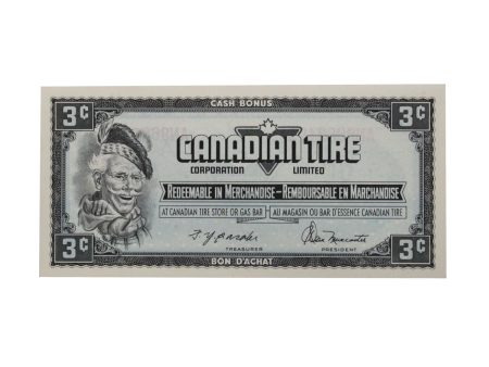 S4-A-AN 1974 Canadian Tire Coupon 3 Cents Uncirculated For Discount