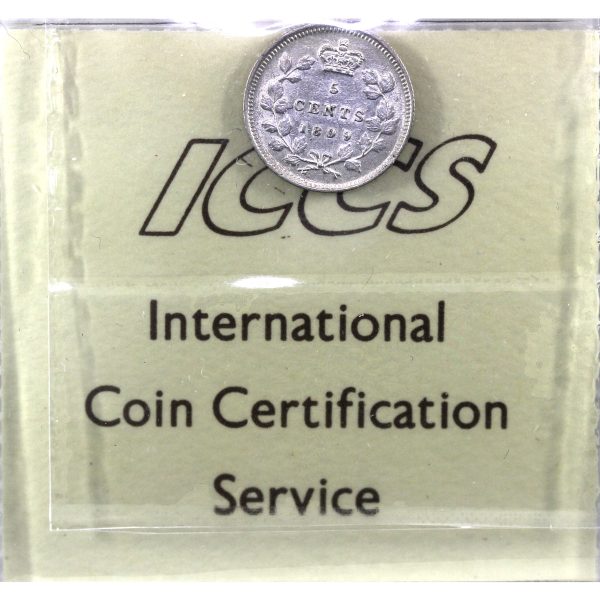 1899 Canada 5-cents ICCS Certified EF-40 Hot on Sale