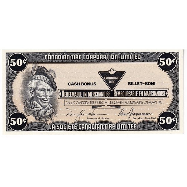 S9-E-DY 1987 Canadian Tire Coupon 50 Cents Uncirculated on Sale