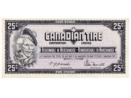 S4-D-RN 1974 Canadian Tire Coupon 25 Cents Almost Uncirculated For Cheap