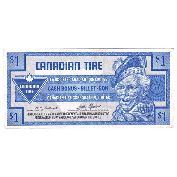 S17-Fa1-*0 Replacement 1992 Canadian Tire Coupon $1.00 Very Fine For Cheap