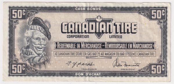 S4-Ea-*EN Replacement 1974 Canadian Tire Coupon 50 Cents VF-EF Online Sale