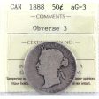 1888 Obv. 3 Canada 50-cents ICCS Certified AG-3 Online Hot Sale