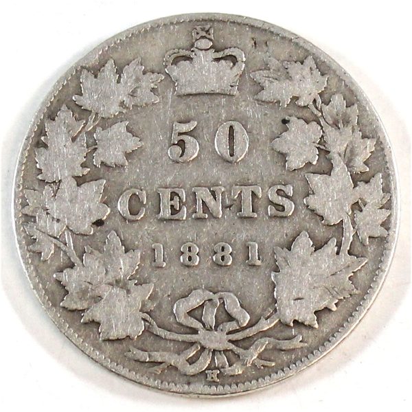 1881H Canada 50-cents G-VG (G-6) $ Online