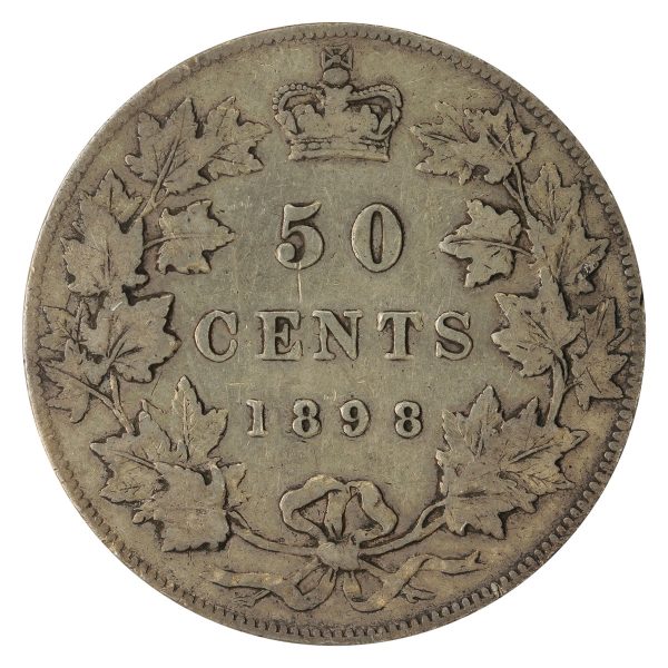 1898 Canada 50-cents Fine (F-12) $ Sale