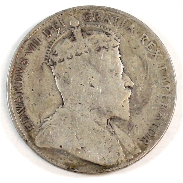 1907 Canada 50-cents Very Good (VG-8) Online now