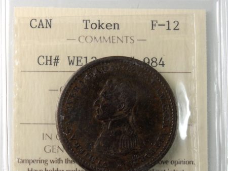 WE-12 1813 Wellington Vittoria Penny Token ICCS Certified F-12 BR# 984 Cheap