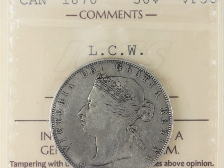 1870 LCW Canada 50-cents ICCS Certified VF-30 Cheap