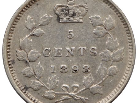 1898 Canada 5-cents Extra Fine (EF-40) $ Cheap