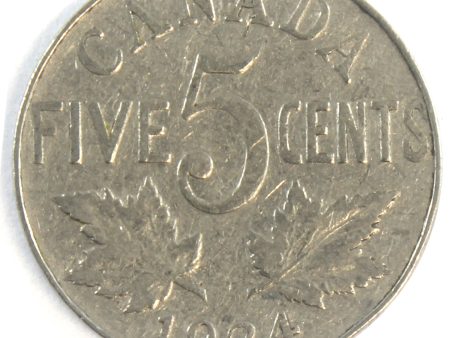 1924 Canada 5-cents G-VG (G-6) Supply