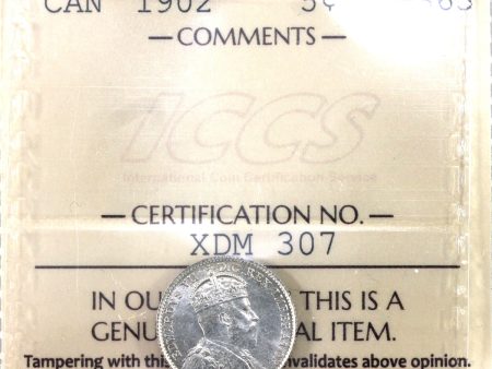 1902 Canada 5-cents ICCS Certified MS-63 on Sale