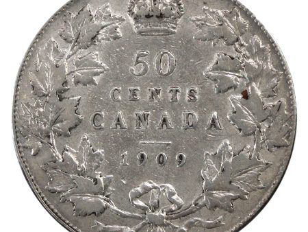 1909 Canada 50-cents Very Fine (VF-20) $ For Cheap