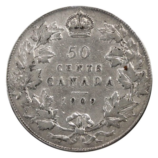 1909 Canada 50-cents Very Fine (VF-20) $ For Cheap