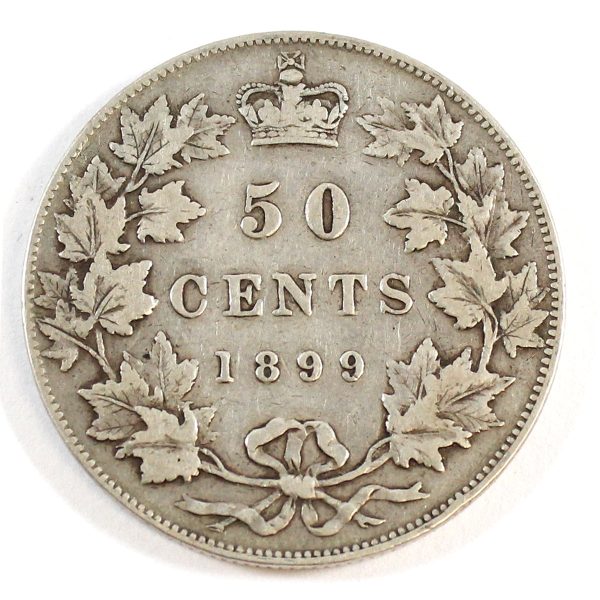 1899 Large 1st 9 Canada 50-cents F-VF (F-15) $ Hot on Sale