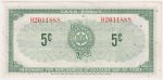 S1-B-H 1961 Canadian Tire Coupon 5 Cents Almost Uncirculated Sale