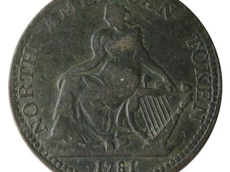 1781 North American Copper Token F-VF (F-15) $ Discount