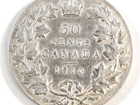 1910 Victorian Leaves Canada 50-cents Extra Fine (EF-40) $ on Sale