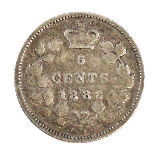 1882H Canada 5-cents G-VG (G-6) Cheap