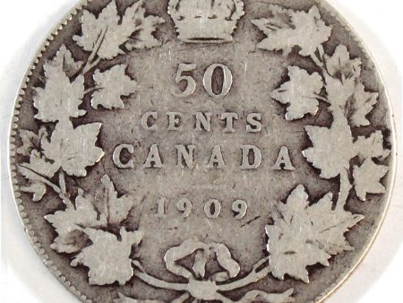 1909 Canada 50-cents G-VG (G-6) on Sale