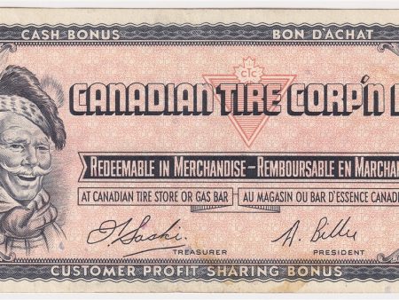 S1-C-C 1961 Canadian Tire Coupon 10 Cents Extra Fine (Stain) Sale