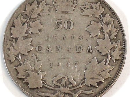 1907 Canada 50-cents VG-F (VG-10) Discount